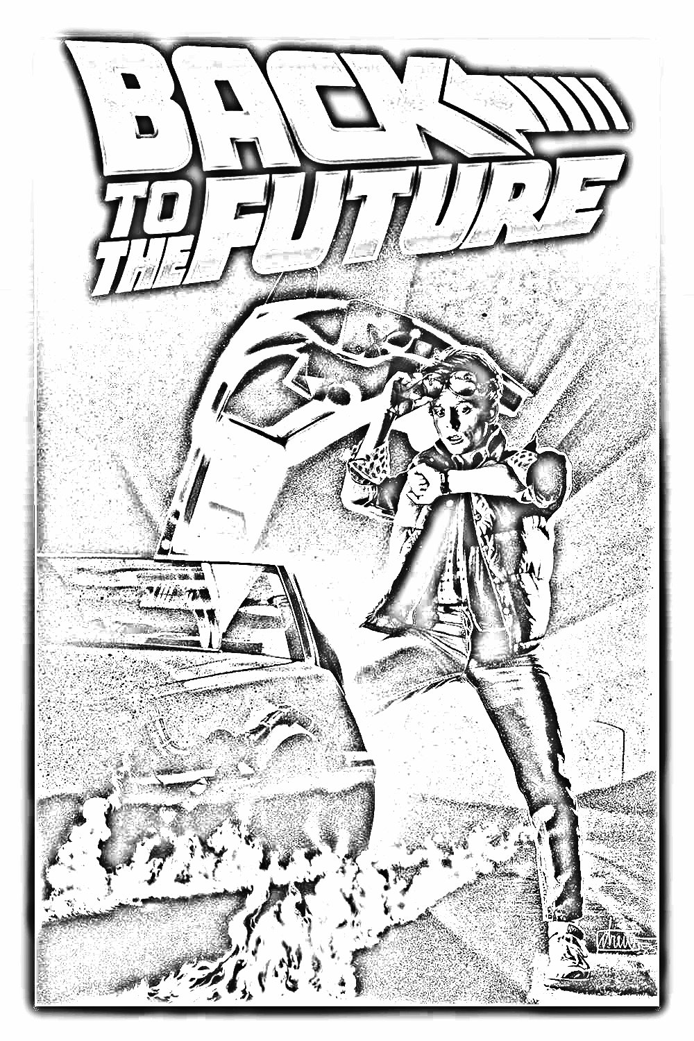 Back To The Future Coloring Pages at GetDrawings | Free download