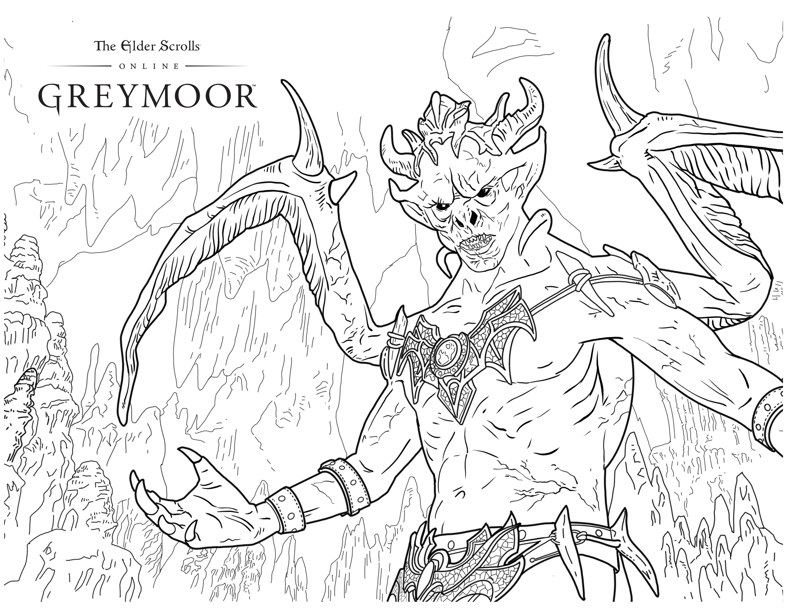 Skyrim Pages Coloring Pages