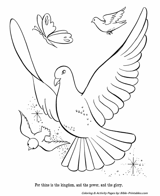 The Lords Prayer coloring pages p21 | Bible-Printables