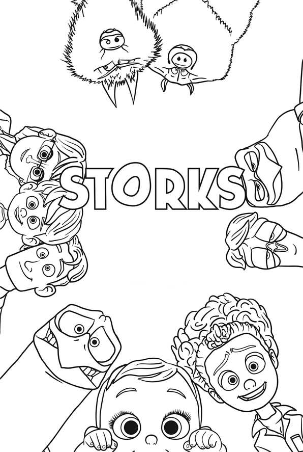 Kids-n-fun.com | 7 coloring pages of Storks
