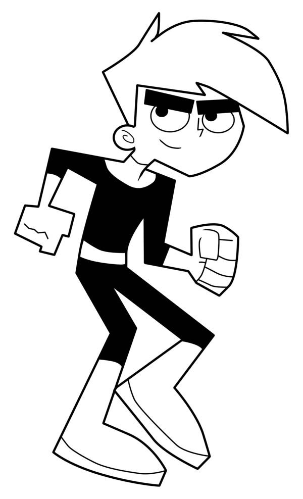 Nickelodeon Danny Phantom Coloring Pages : Batch Coloring