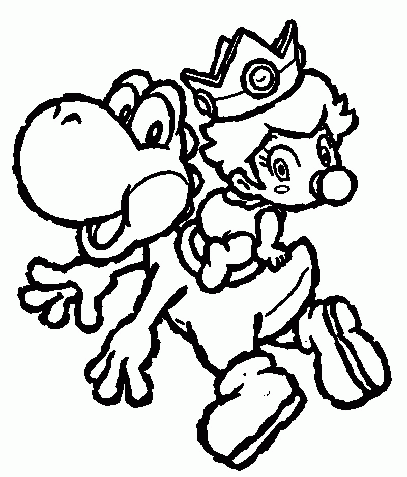 Baby Mario Characters Coloring Pages Coloring Pages For All Ages Coloring Home