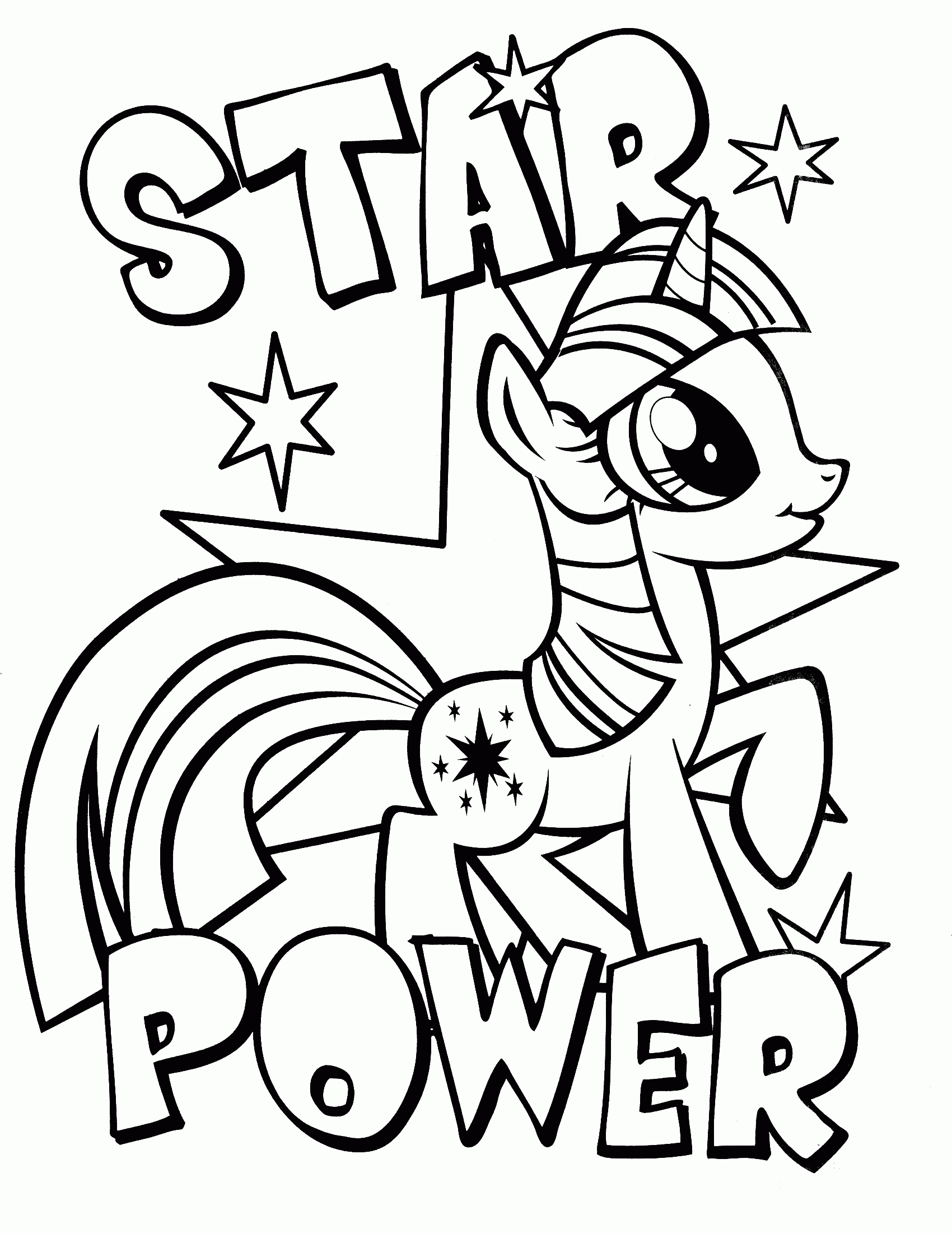 Printable Coloring Pages Little Pony - Coloring Home