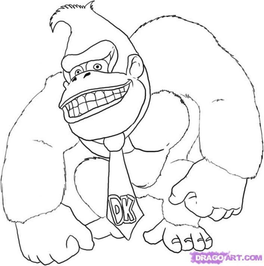 Donkey Kong Country Coloring Pages   High Quality Coloring Pages ...