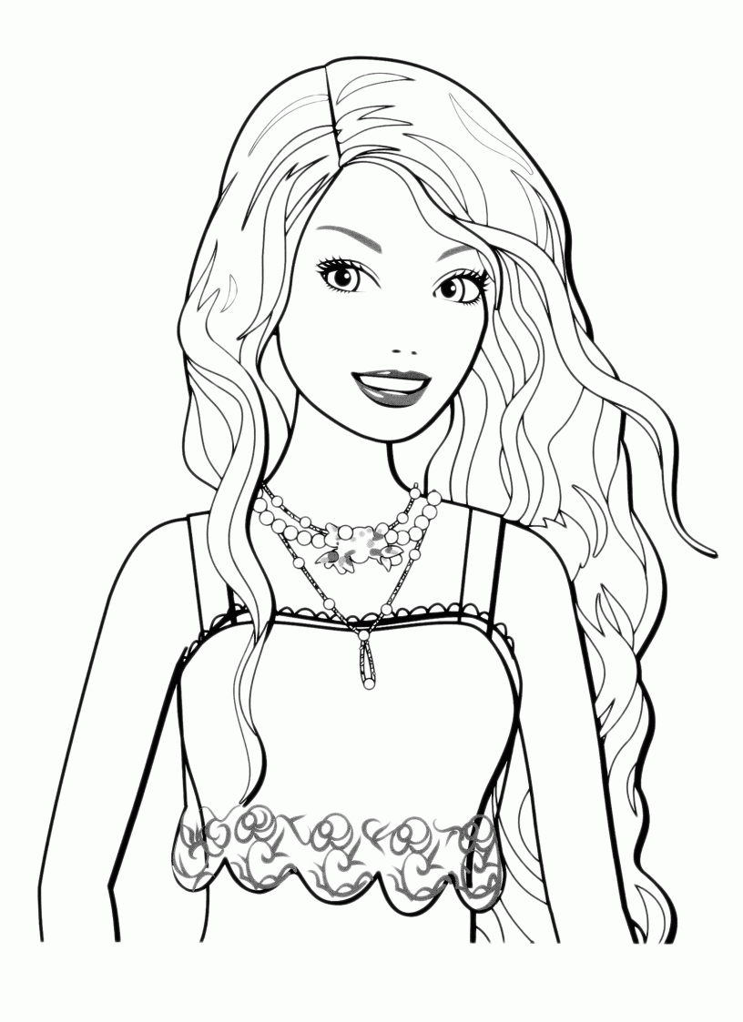 Barbie Coloring Pages Fashion   High Quality Coloring Pages ...