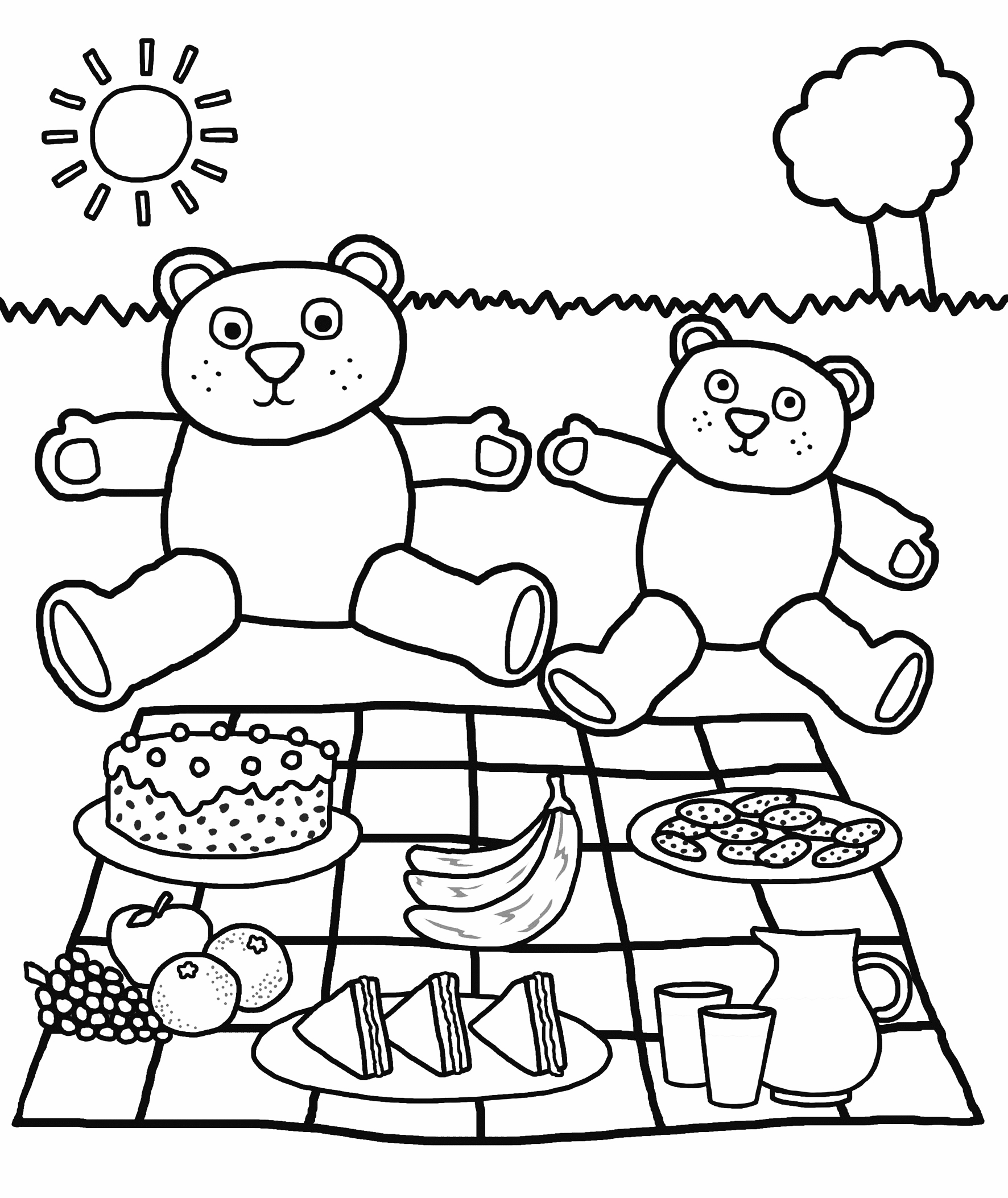 Picnic Coloring Pages - Best Coloring Pages For Kids