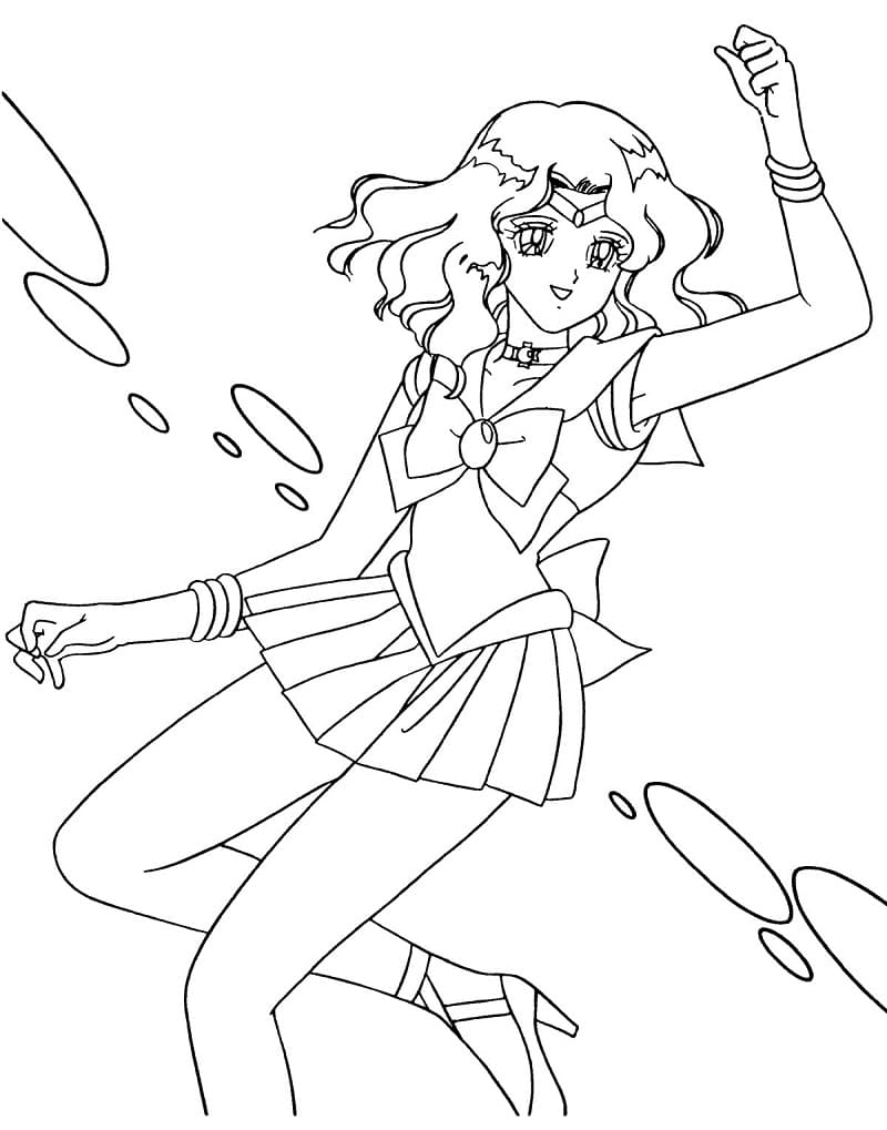 Printable Sailor Neptune Coloring Page - Free Printable Coloring Pages for  Kids