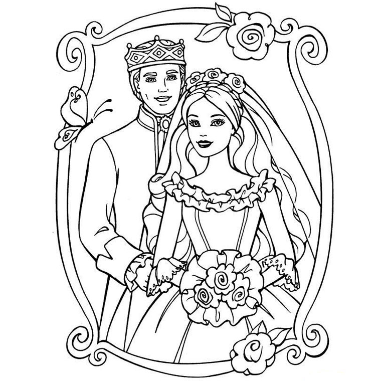 Drawing Marriage #55966 (Holidays and Special occasions) – Printable coloring  pages