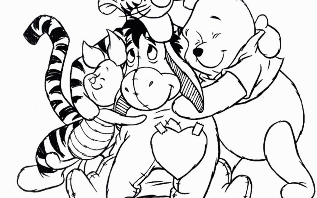 Download Coloring Pages Winnie The Pooh Classic - Coloring Home