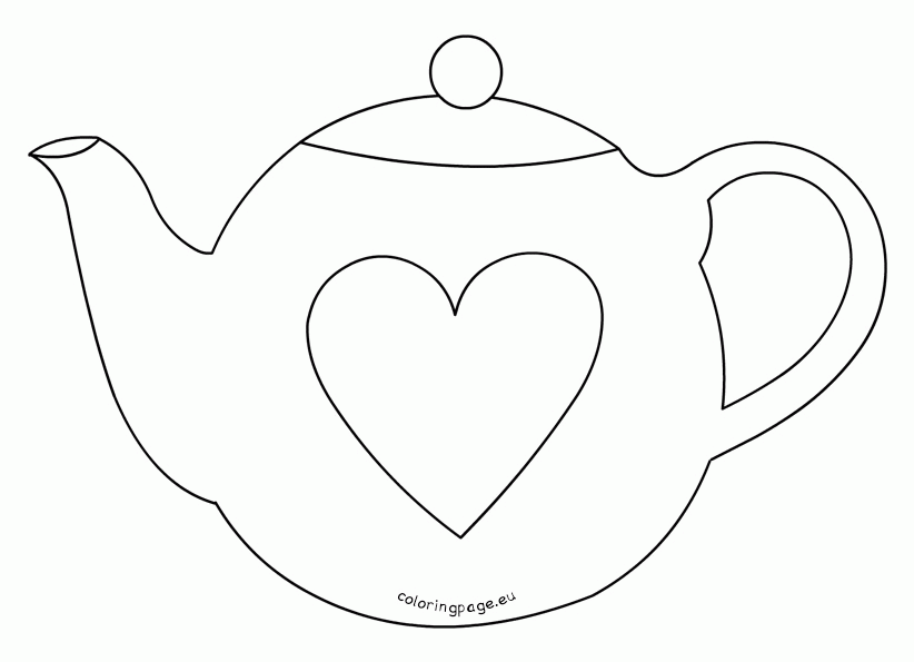 Printable Teapot Coloring Pages Coloring Home