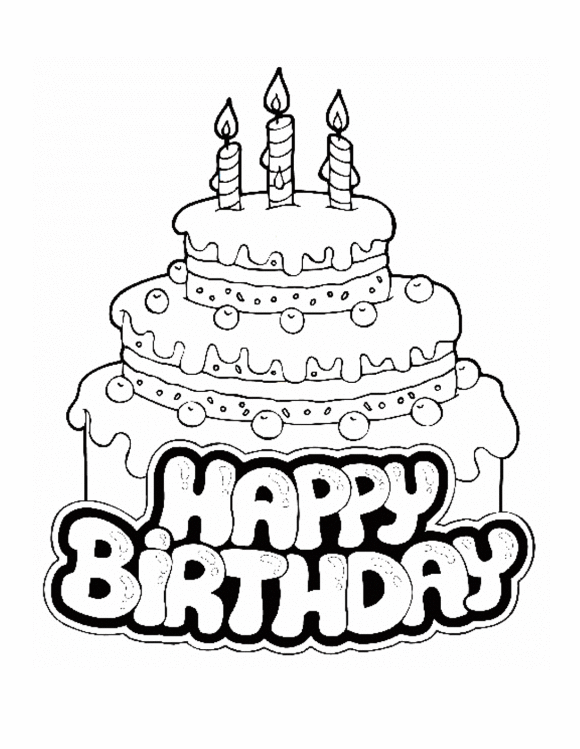 Coloring Pages Birthday Card For Boy Coloring Home