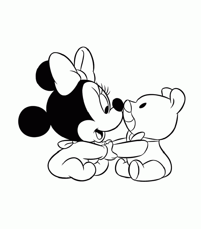 Lore Ba Minnie Mouse Coloring Pages Az Coloring Pages, Nice Baby ...