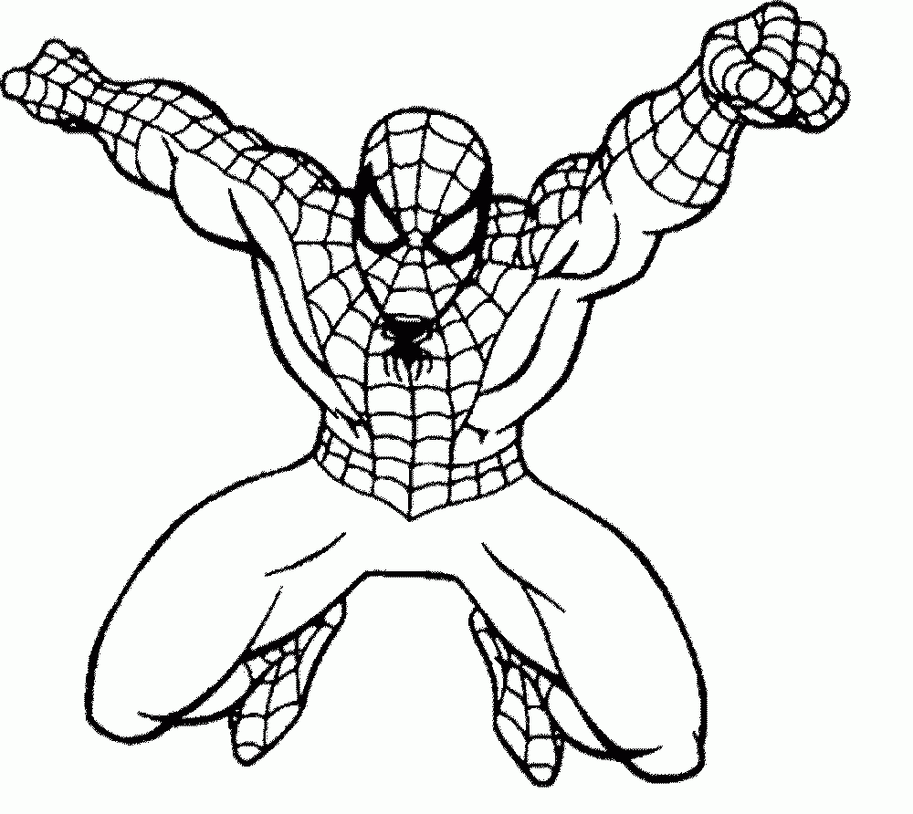 Print Free Coloring Pages Spiderman   Coloring Home