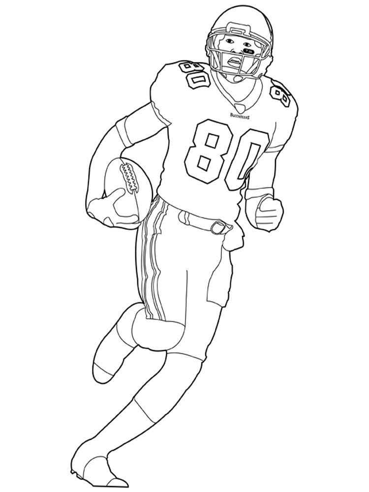 Football Player coloring pages. Free Printable Football Player coloring  pages.