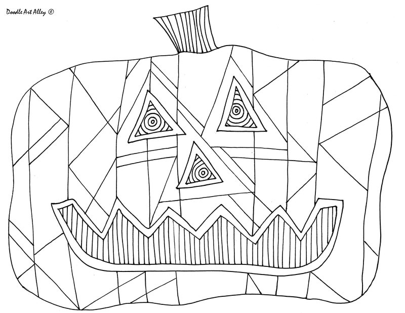 Halloween Coloring Pages - DOODLE ART ALLEY
