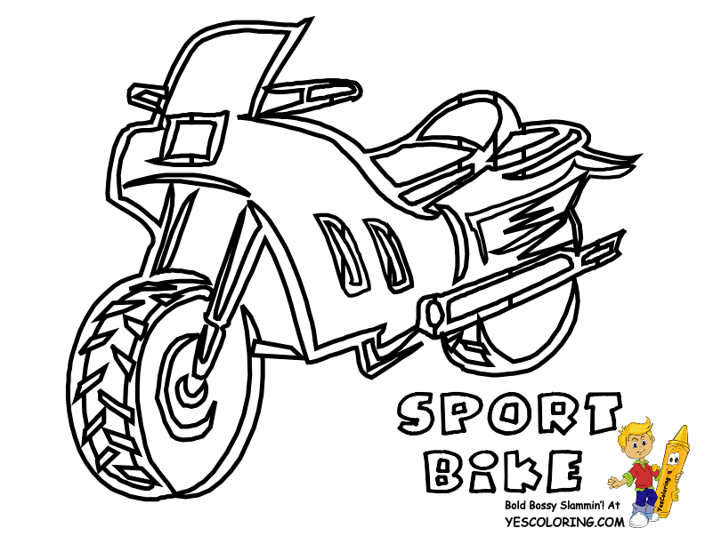 Free Motorcycle Coloring Page, Download Free Clip Art, Free Clip Art on  Clipart Library