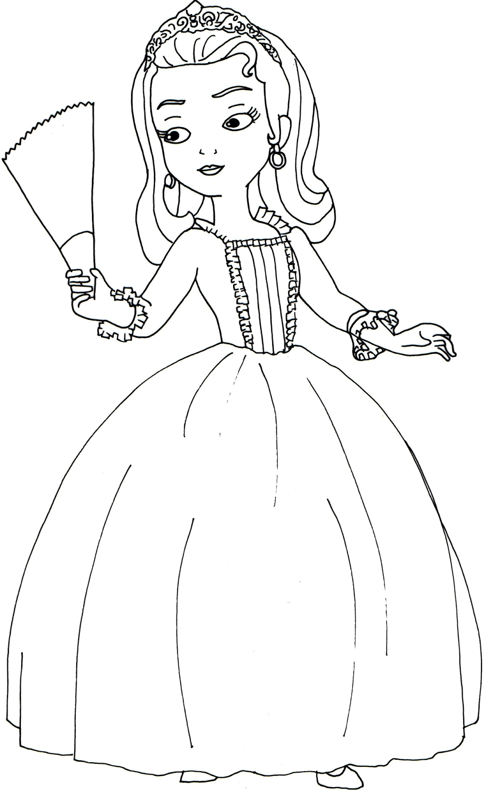 sofia coloring pages | Princess Sofia the First Coloring Pages | Princess coloring  pages, Disney coloring pages, Mom coloring pages