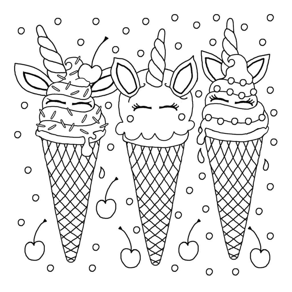 Cute Ice Cream Coloring Pages   Coloring Home