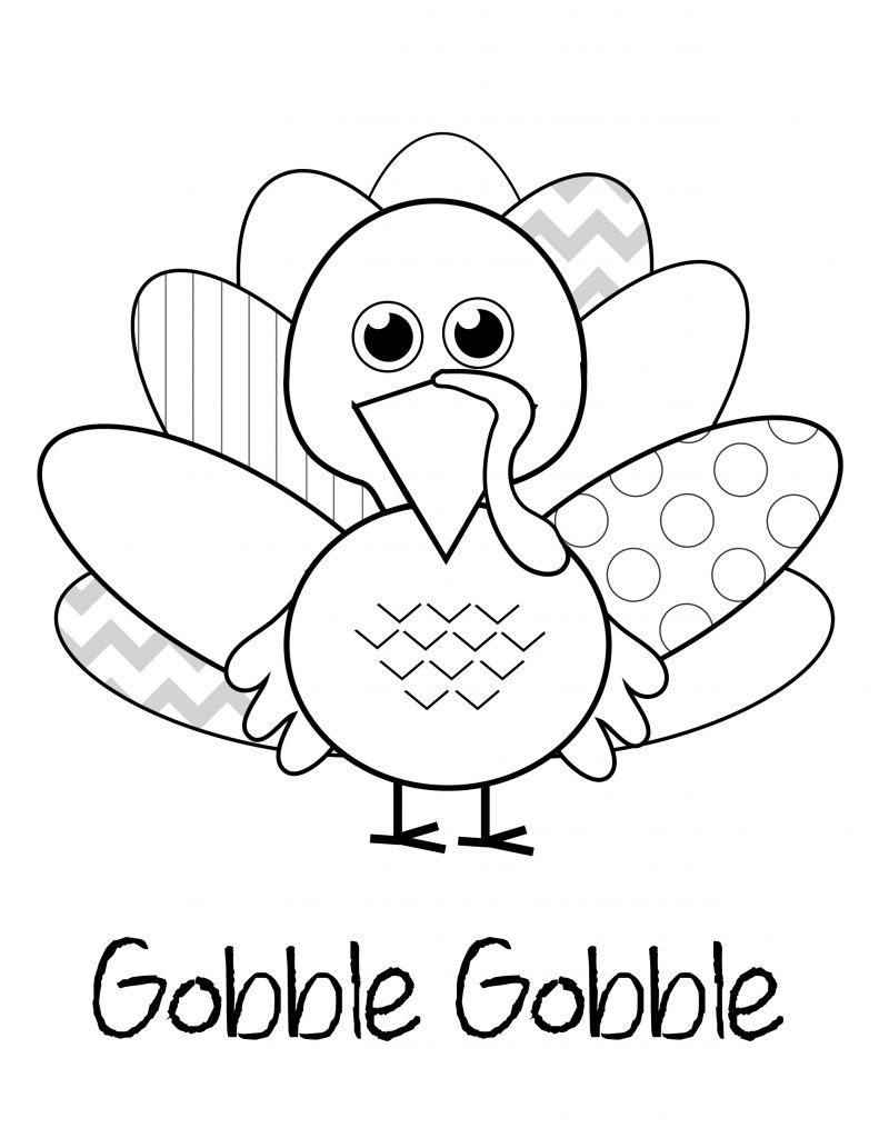 Turkey Coloring Page For Thanksgiving Coloring Coloring Home