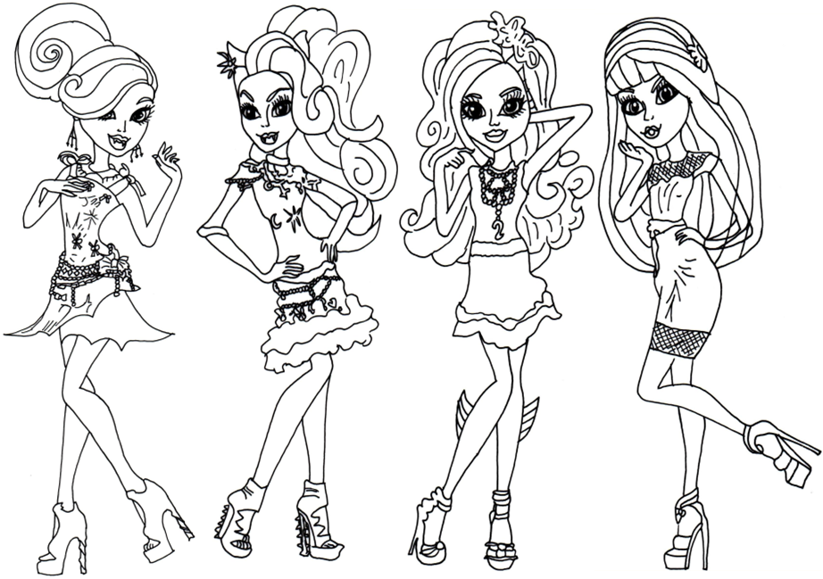 Monster High Coloring Pages | 360ColoringPages