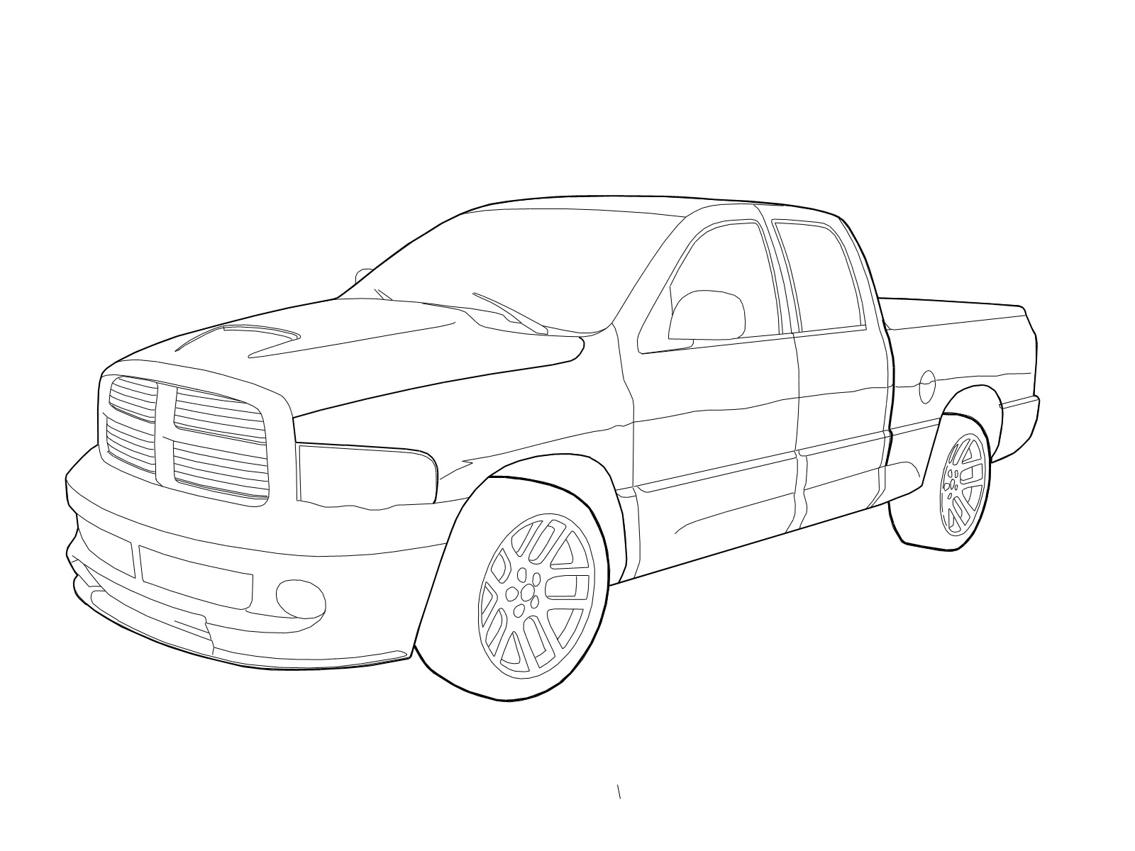 29+ Dodge Ram 1500 Coloring Pages Pictures
