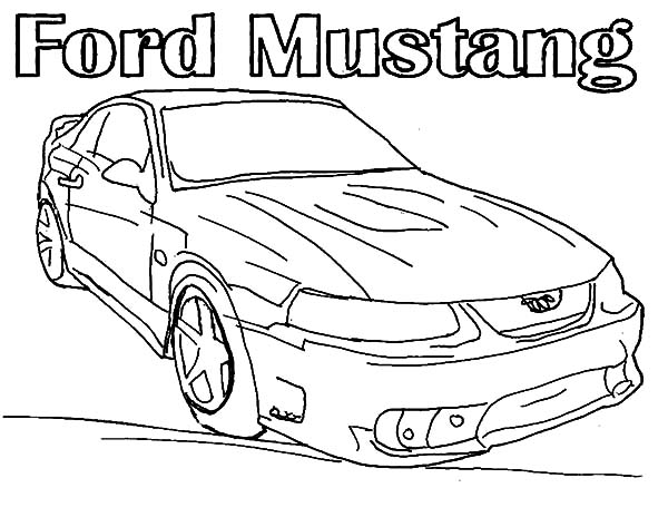 Car Mustang Coloring Pages : Best Place to Color