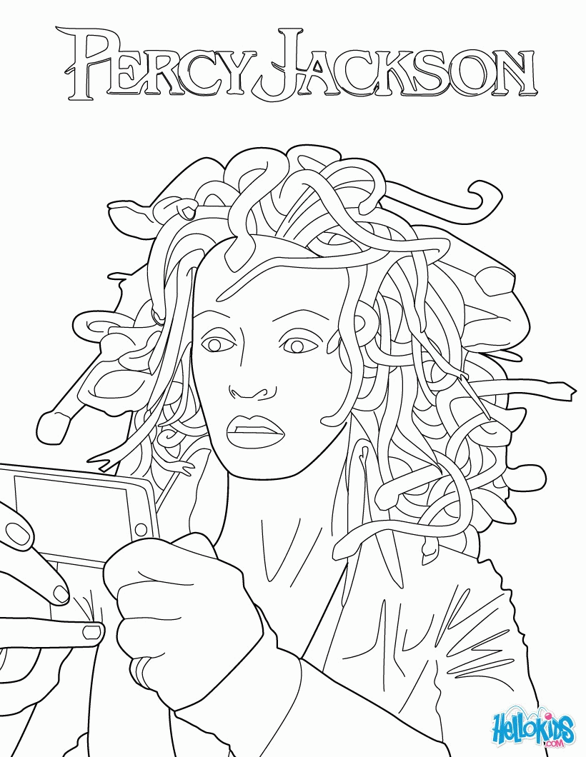 PERCY JACKSON coloring pages - Medusa