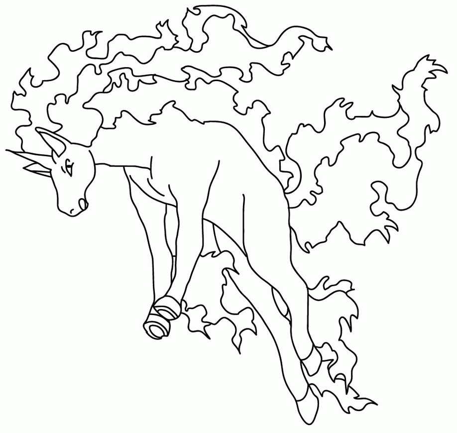 Rapidash Lineart By Sarah-the-Monkey On DeviantArt - Coloring Home