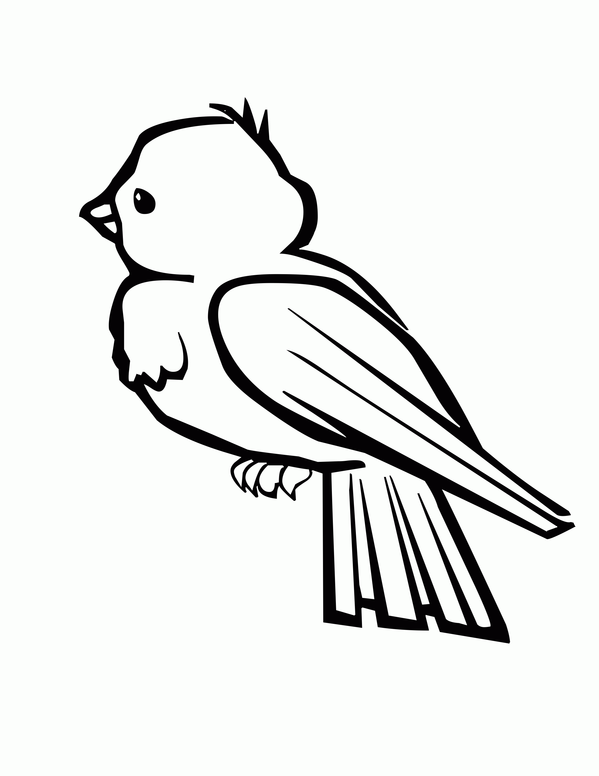 S Of Birds - Coloring Pages for Kids and for Adults
