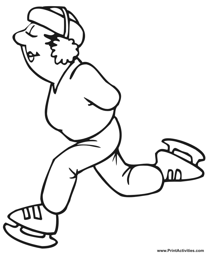 Ice Skating Coloring Pages - Coloring Home