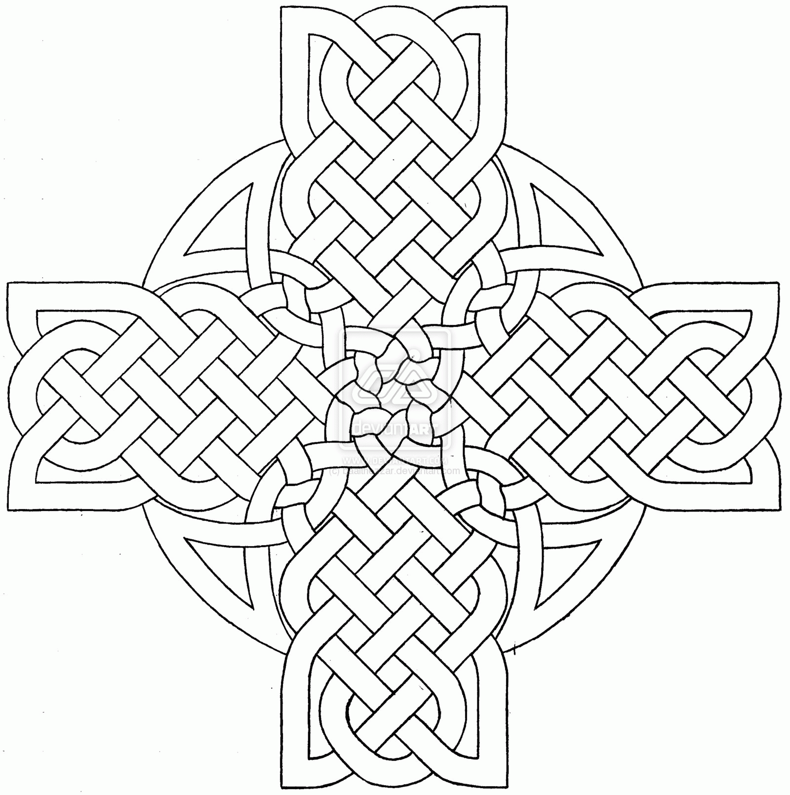 Free Printable Celtic Cross Coloring Pages - Coloring Home