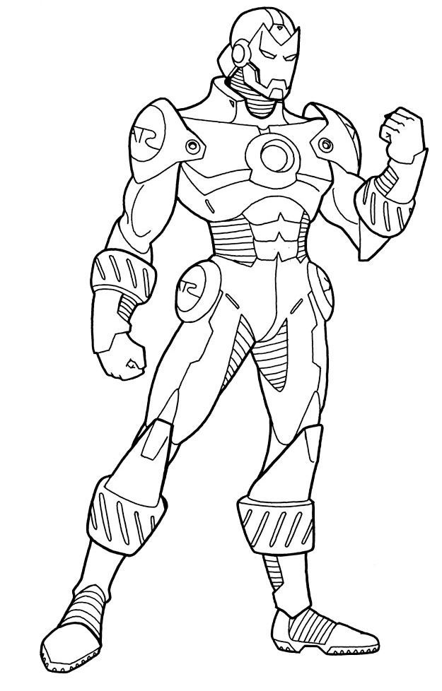 Iron Man Colouring Pages - High Quality Coloring Pages