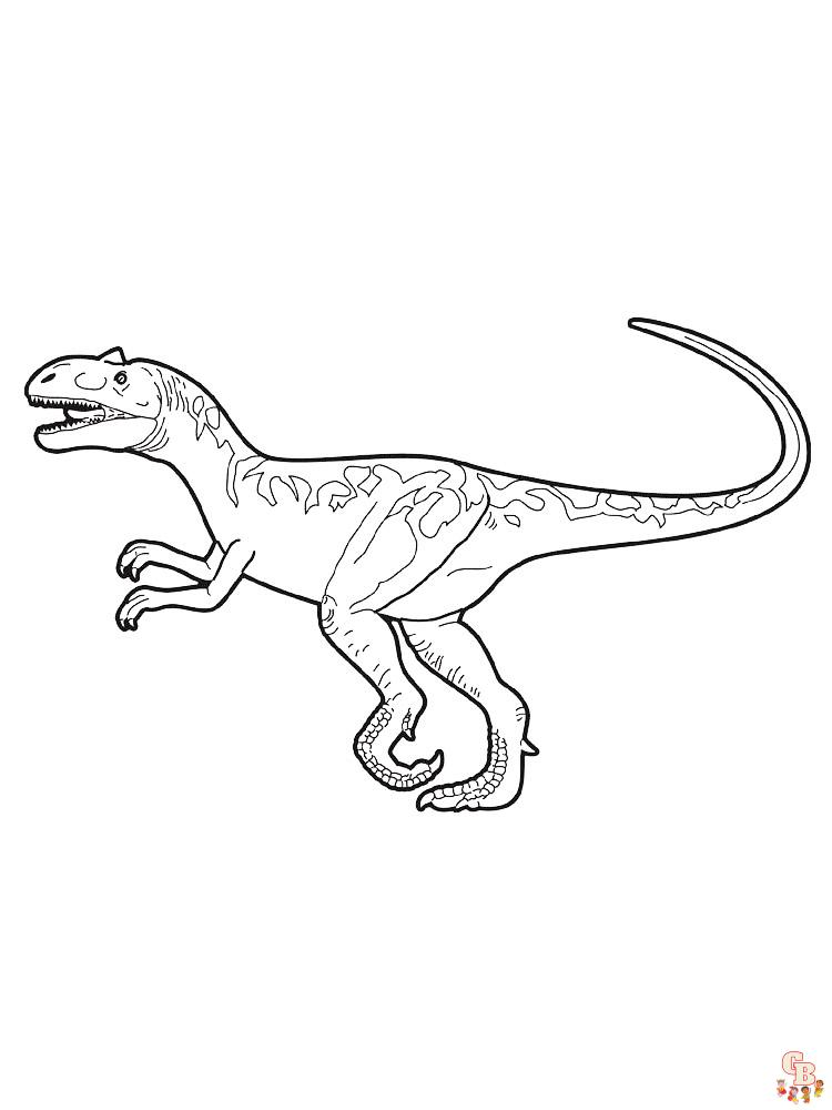 Allosaurus Coloring Pages: Free Printables for Kids