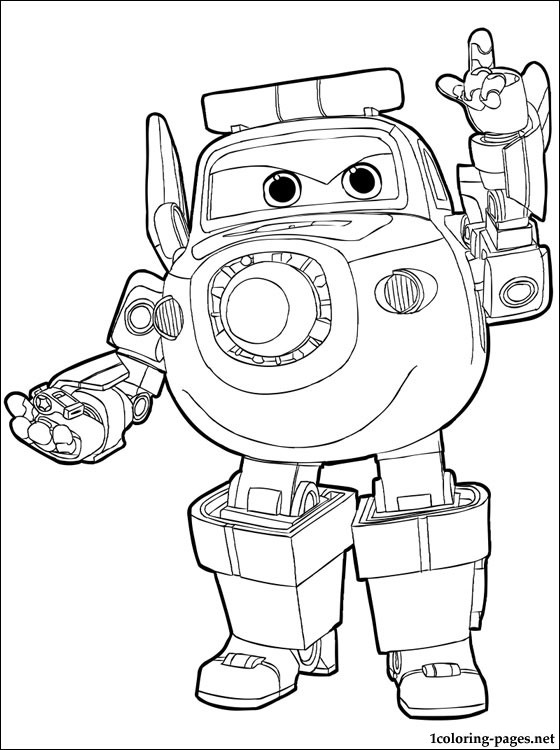 Paul from the Super Wings | Coloring pages