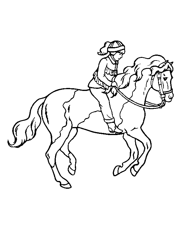 Horses Running horse with master to color coloring pages