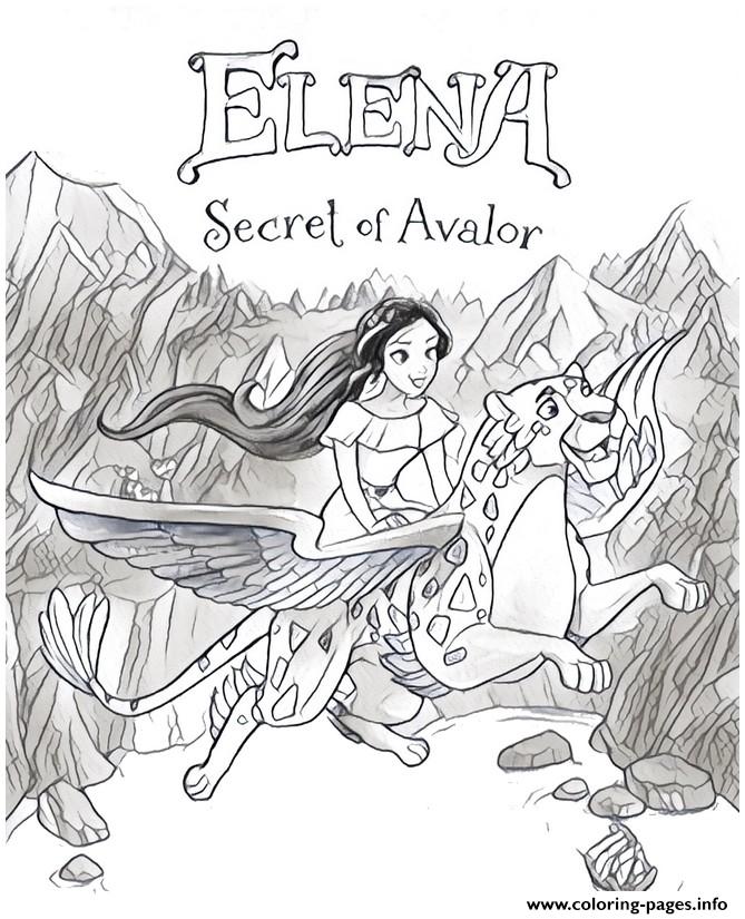 Secret De Princess Elena Of Avalor Coloring Pages Printable