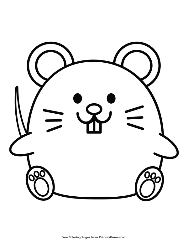 Cute Rat Coloring Pages - 26 Rat Coloring Pages Pictures Illustrations