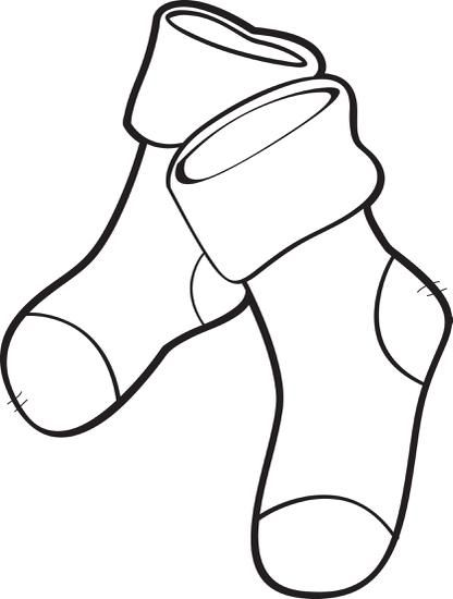 Socks Coloring Pages - Coloring Home