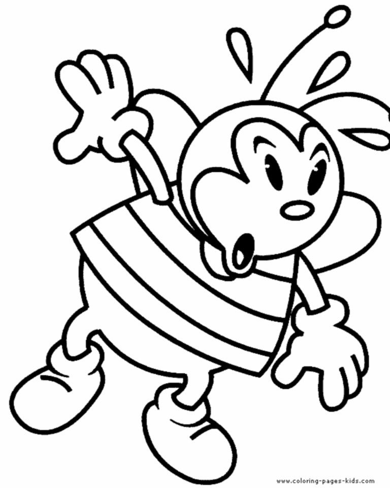 Bee Coloring Pages - Bees-On-The-Net