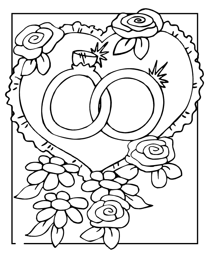Wedding Coloring Pages - Best Coloring Pages For Kids | Wedding coloring  pages, Free wedding printables, Precious moments coloring pages