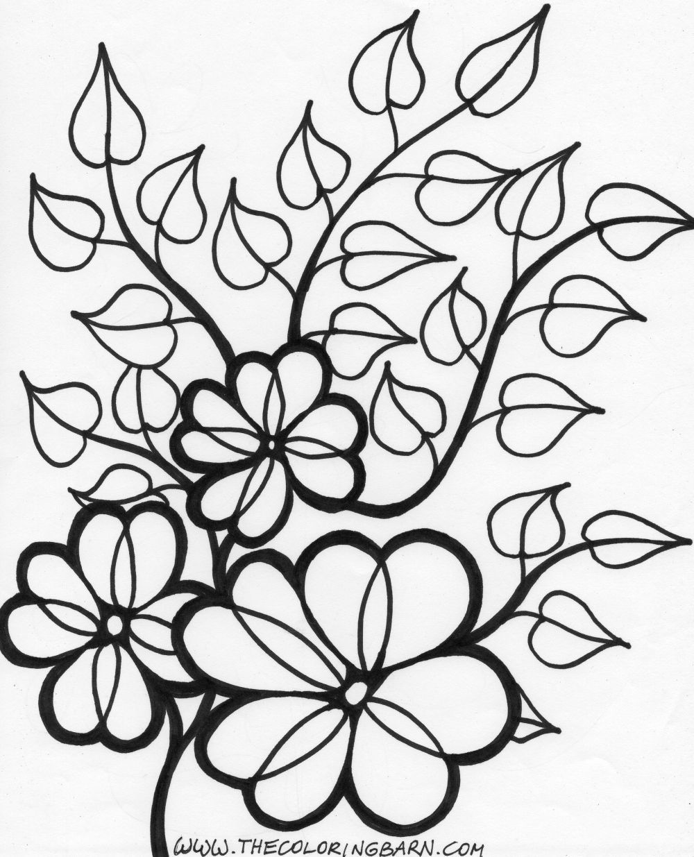 Flowers 20   Printable Flower Coloring Pages, Flower Coloring ...
