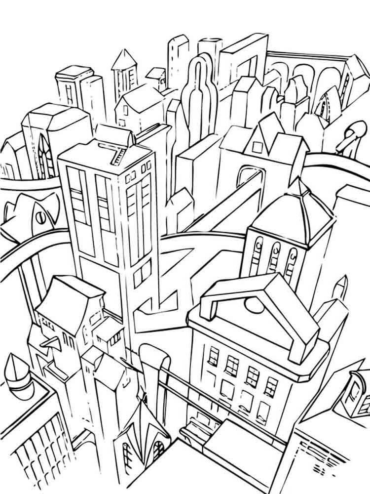 City Coloring Pages - Free Printable Coloring Pages for Kids