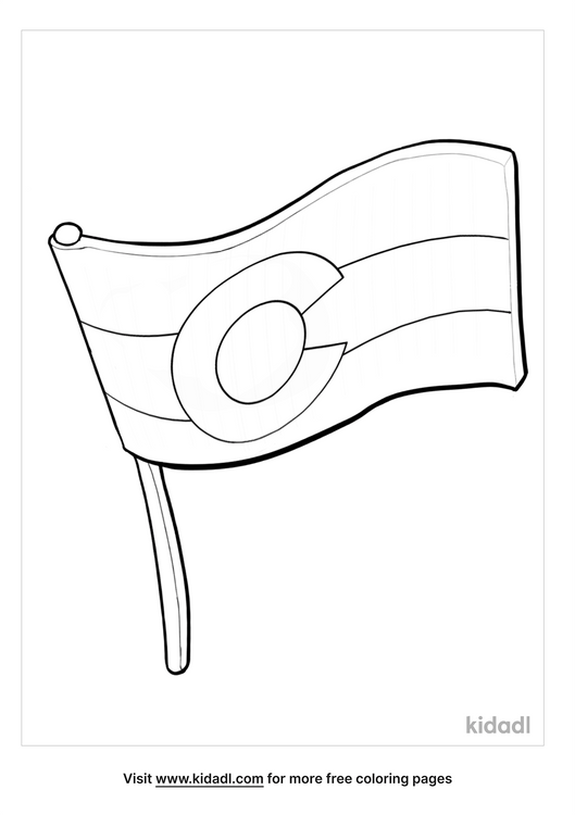 Colorado State Flag Coloring Pages | Free World, Geography & Flags Coloring  Pages | Kidadl