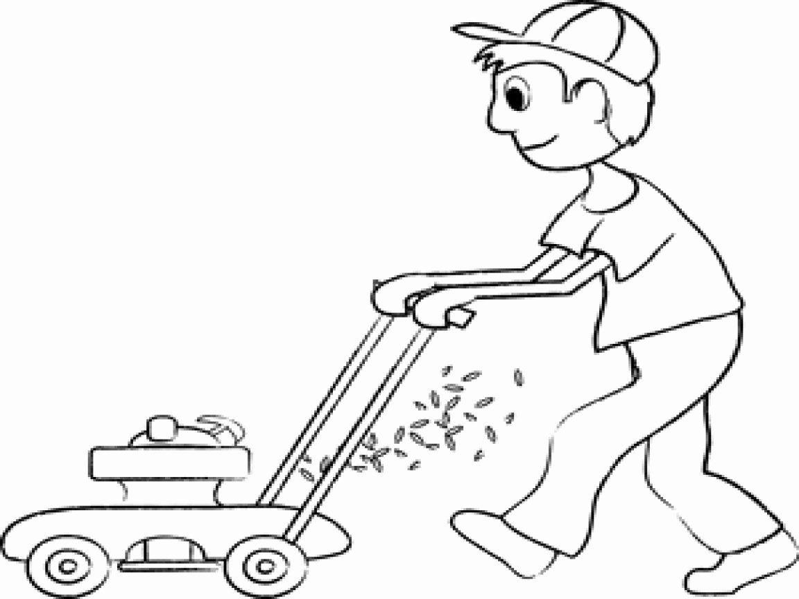 Lawn Mower Coloring Page Awesome 48 Lawn Mower Coloring Page Lawn Mowing  Colouring Pages Radiokotha | Lawn mower, Bear coloring pages, Coloring pages