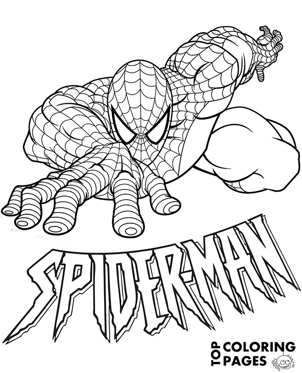 Amazing Spiderman coloring page to print - Topcoloringpages.net