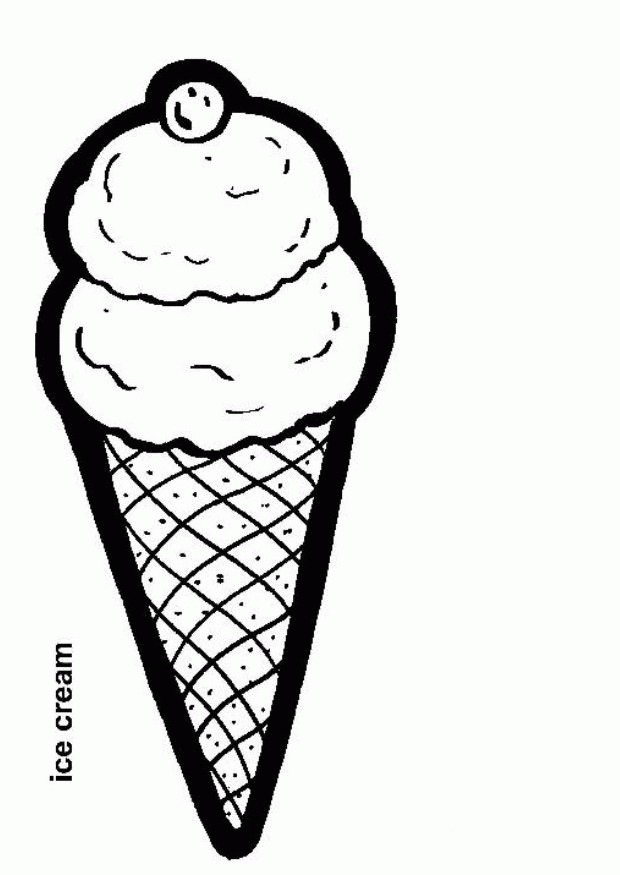 Free Ice Cream Coloring Page | Coloring Pages
