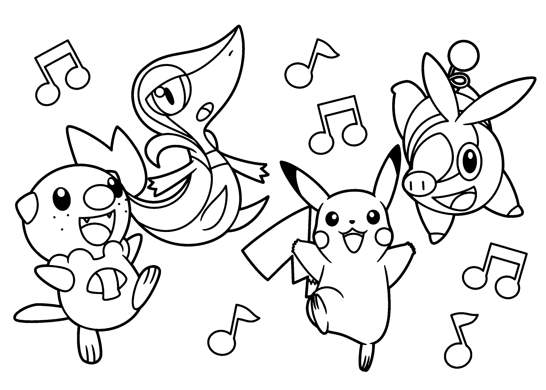 Free Pokemon Coloring Pages Black And White Pokemon Piplup ...
