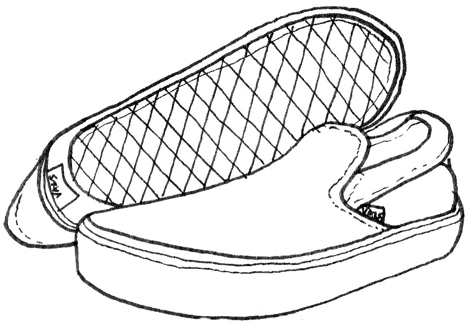 Vans Shoes Coloring Pages at GetDrawings | Free download