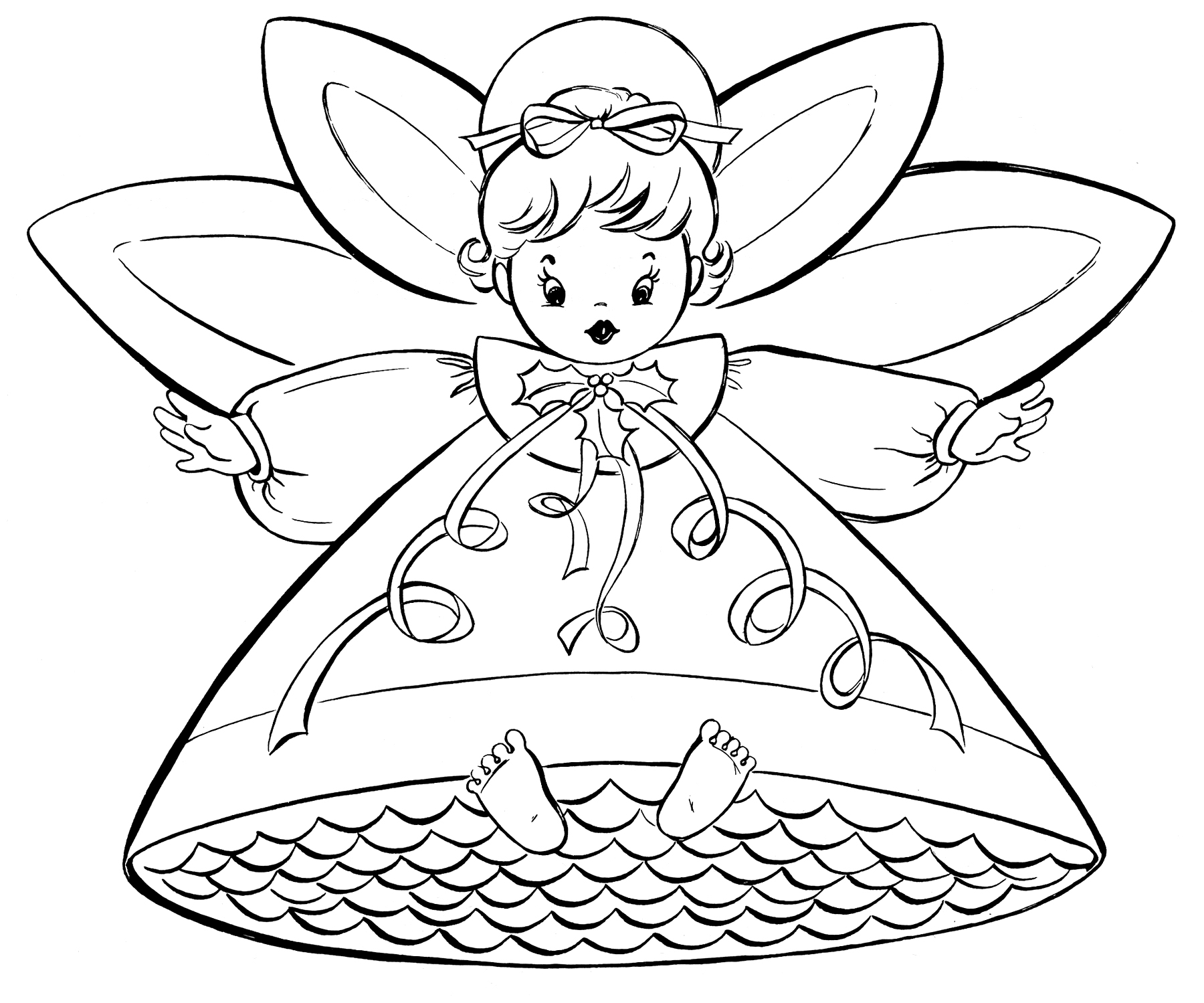 Free Vintage Coloring Pages Angels Page Graphicsfairy Excelent Image  Inspirations To Print – Slavyanka