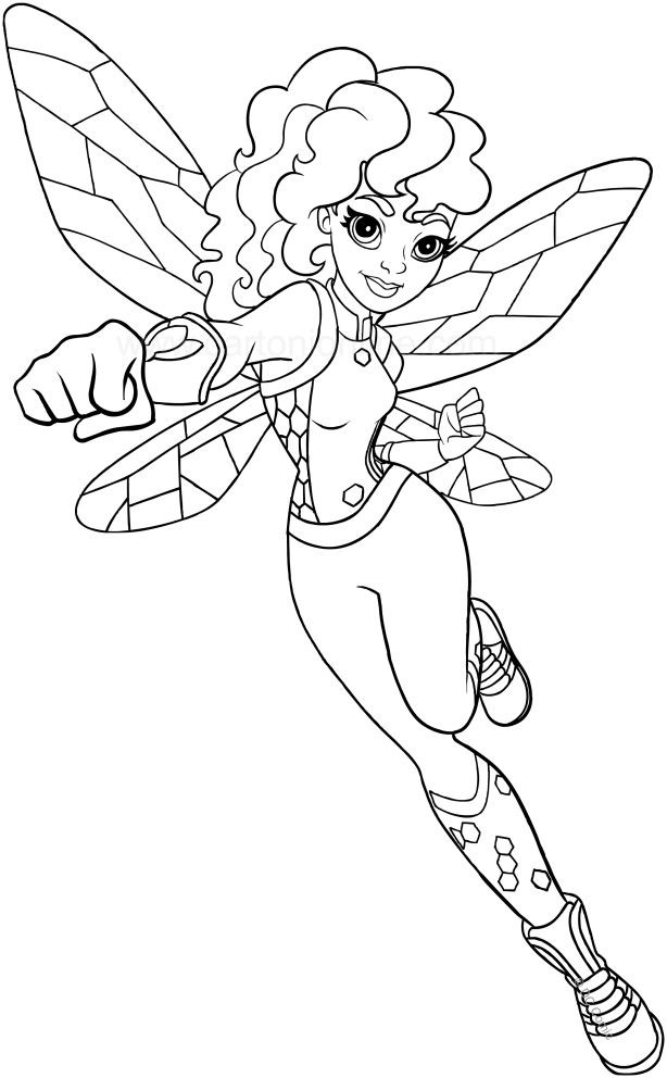 DC Superhero Girls Coloring Pages Coloring Home